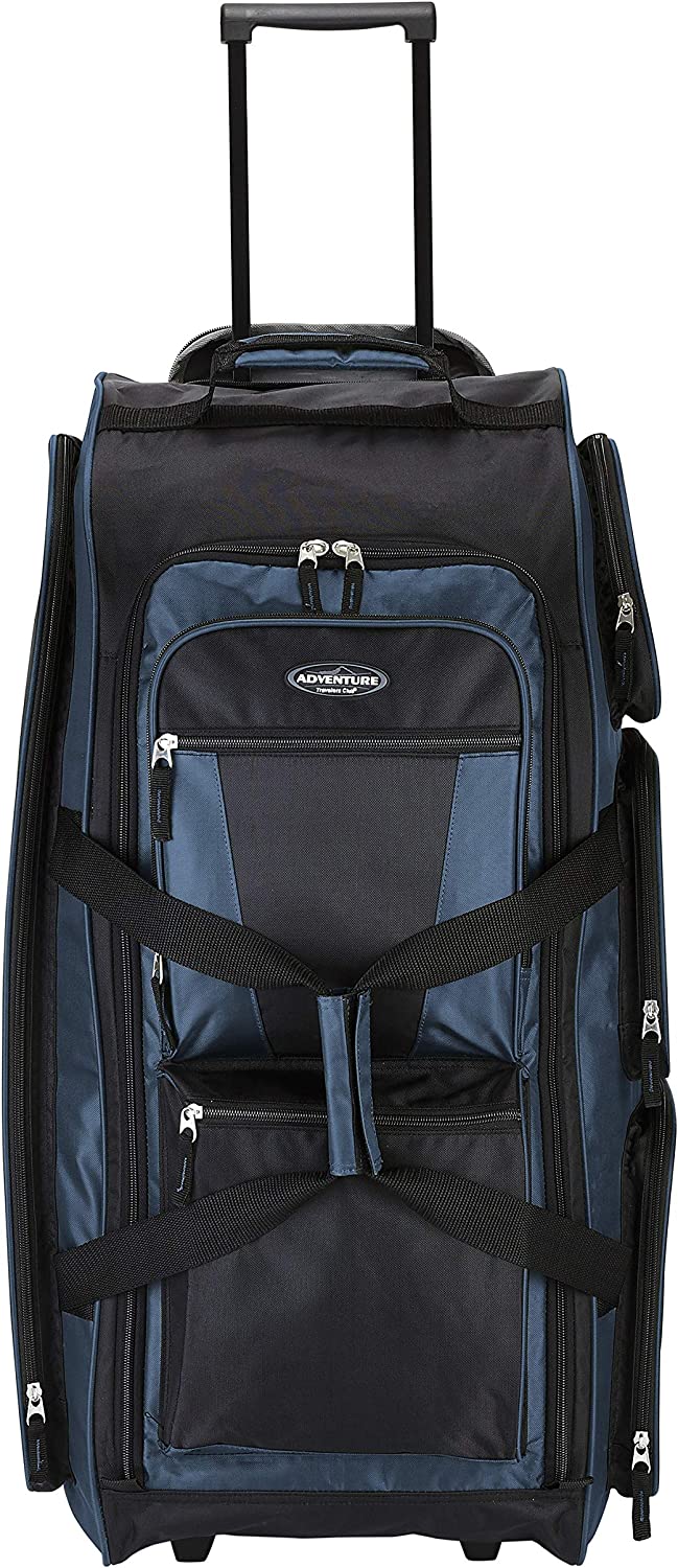 Travelers Club Xpedition 30 Inch Multi-Pocket Upright Rolling Duffel Bag - Image 7